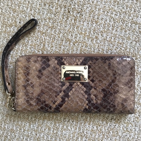 Michael Kors Handbags - Michael Kors Snakeskin Wallet